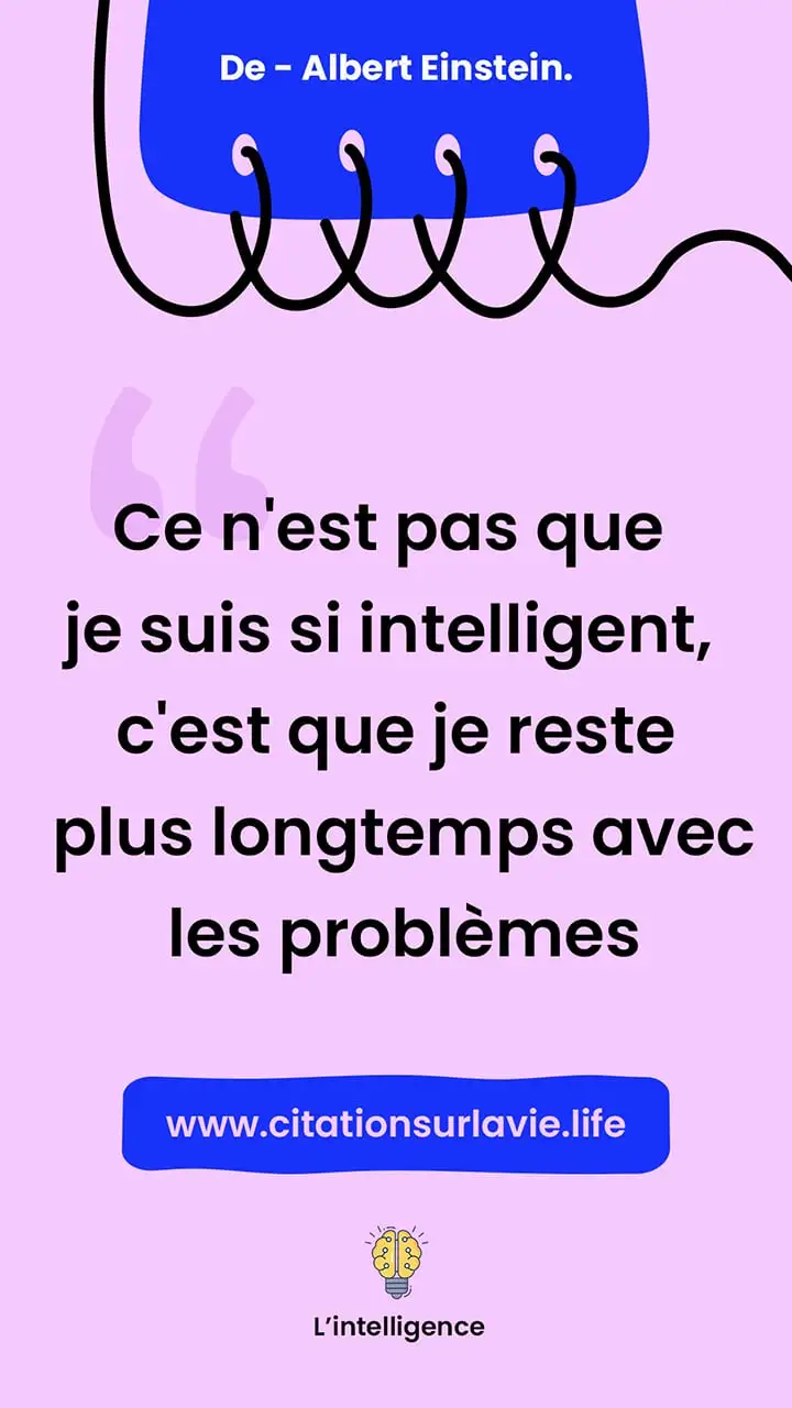 Citations sur l’intelligence de Albert Einstein