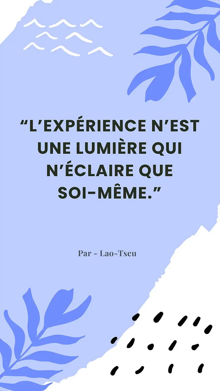 Citation sur l’expérience