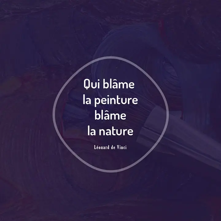 Citation sur la peinture