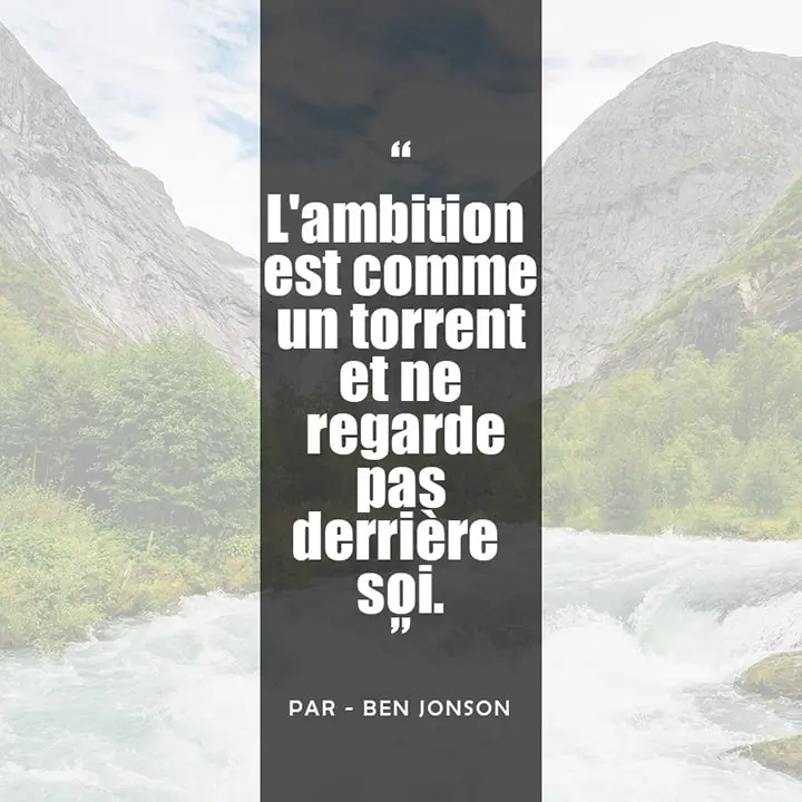 Citation sur l'ambition