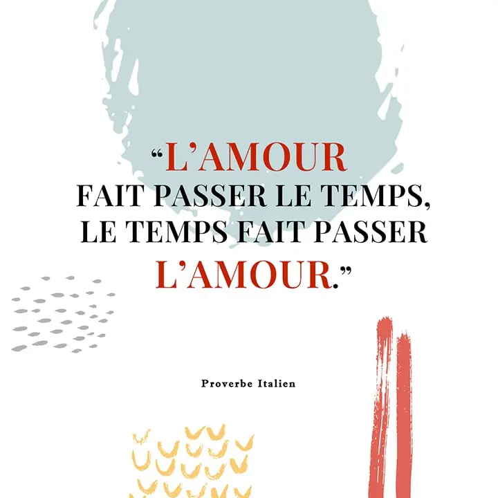 Citation sur le temps et l'amour