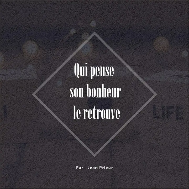 Citation sur la vie positive