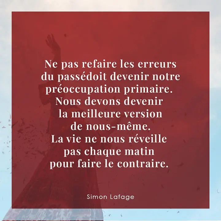 Citation sur les erreurs du passé 