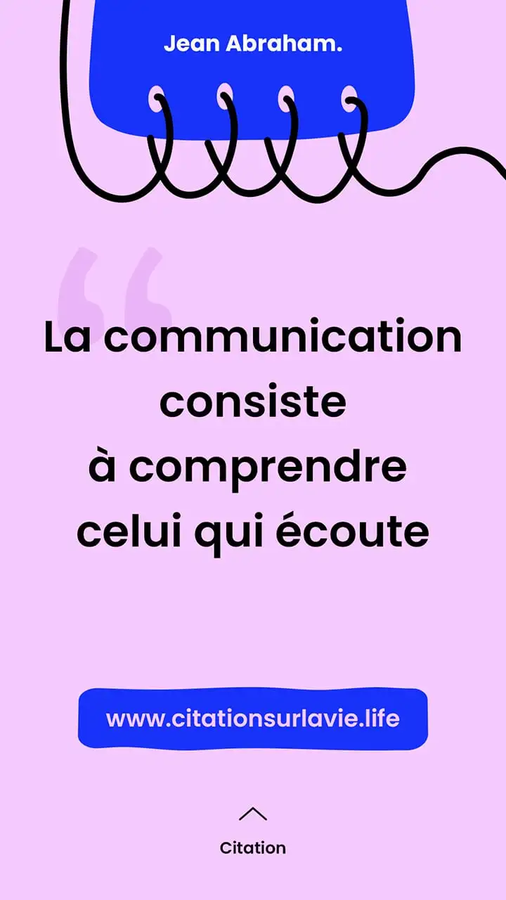 Citation sur la communication 