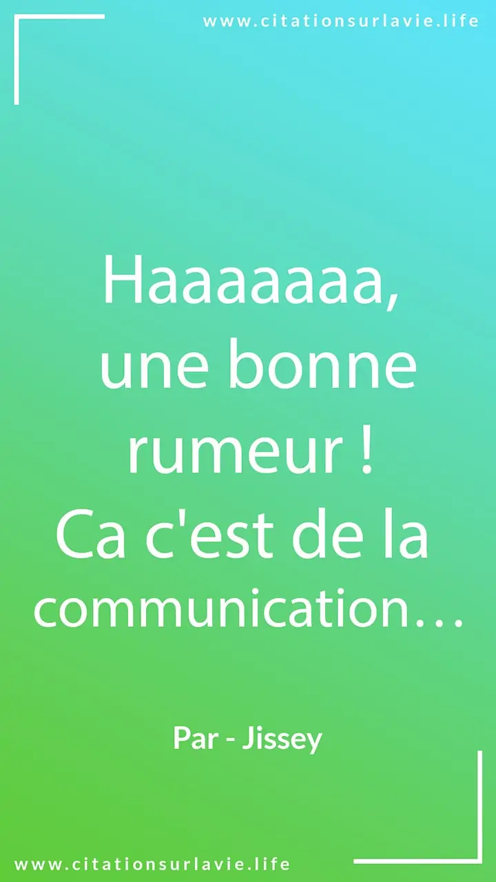 Citation sur la communication 