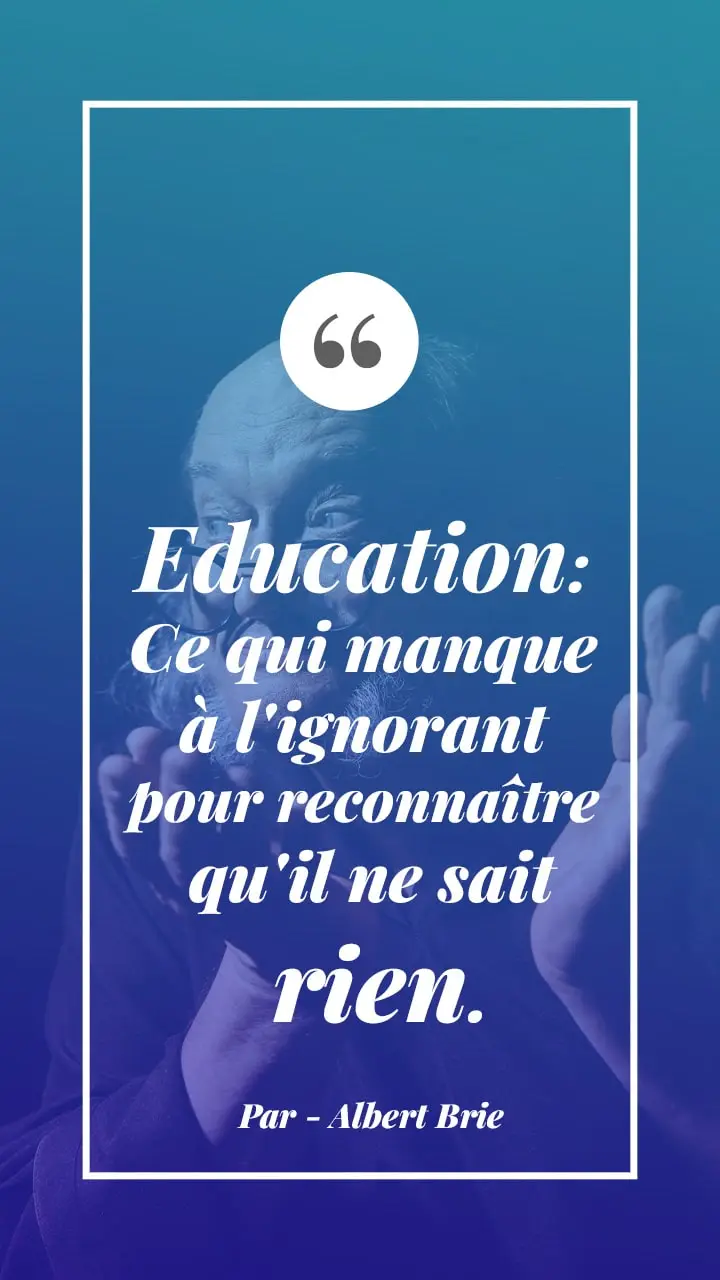 Citation sur l'éducation