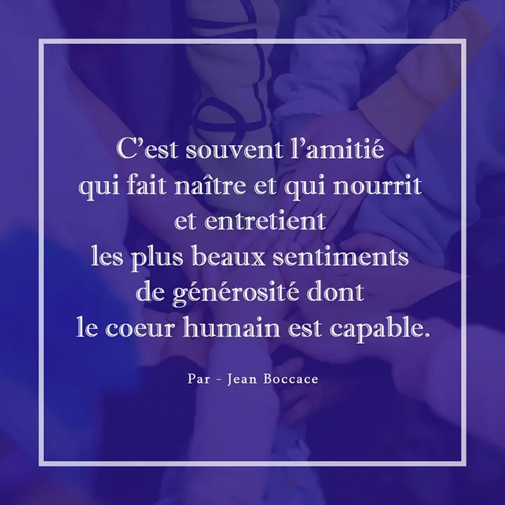 Citation sur la générosité et l'amitié