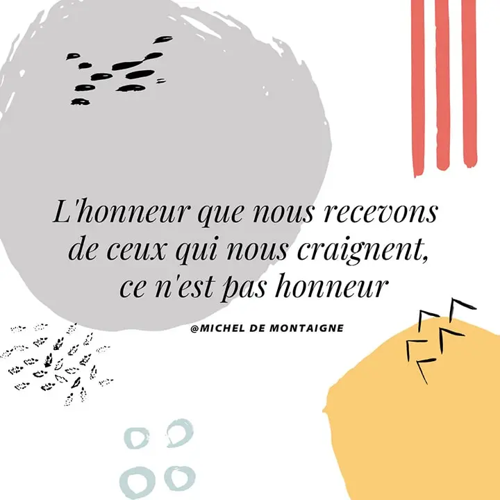 Citation sur l'honneur