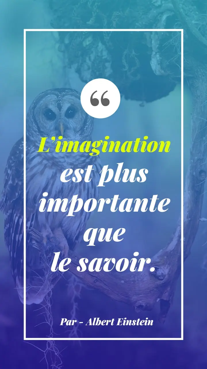 Citation sur l'imagination par Einstein