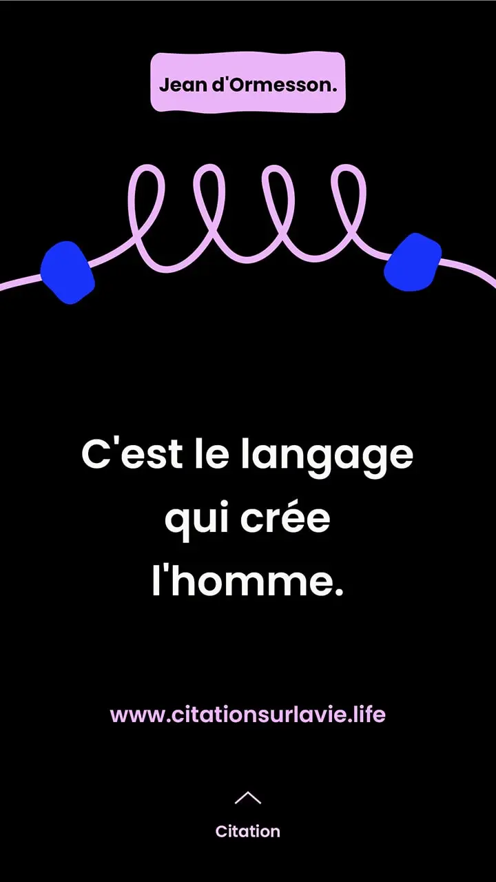 Citation sur le langage 