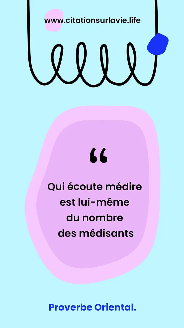 Citation sur la médisance 