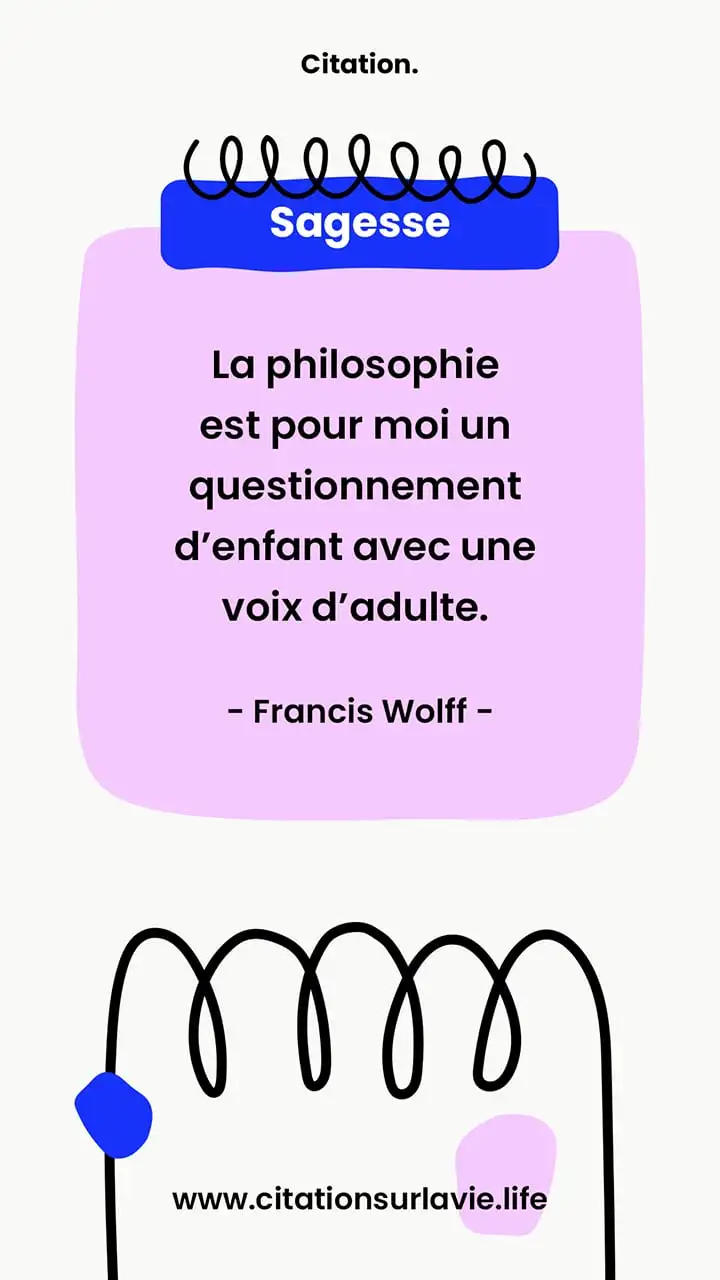 Citation philosophique sur la sagesse 