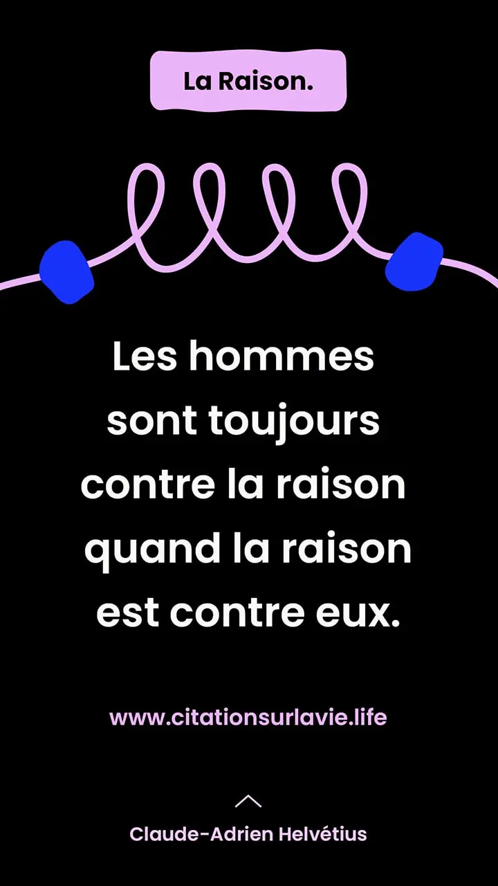 Citation Philosophique sur la Raison 